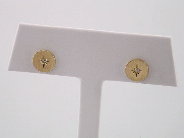 14K Yellow Gold .02 CTW Natural Diamond Earrings – image 3