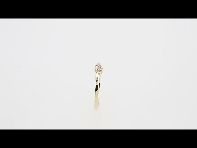 Rose-Cut Stackable Ring