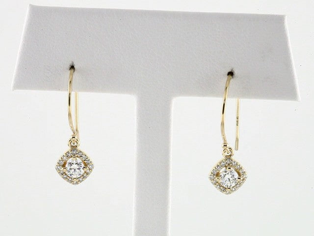 14K Yellow Gold 5/8 CTW Natural Diamond Earrings – image 3
