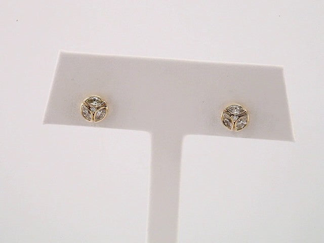 14K Yellow Gold 1/2 CTW Natural Diamond Earrings – image 3