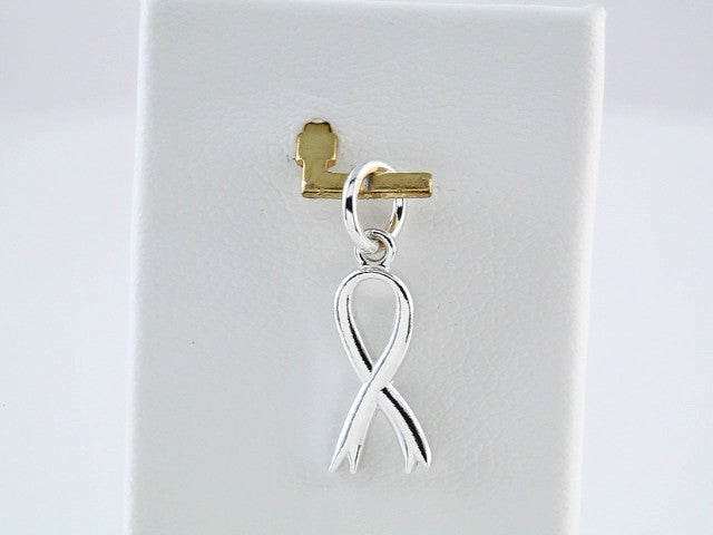 Sterling Silver Posh Mommy® Breast Cancer Awareness Charm/Pendant – image 3