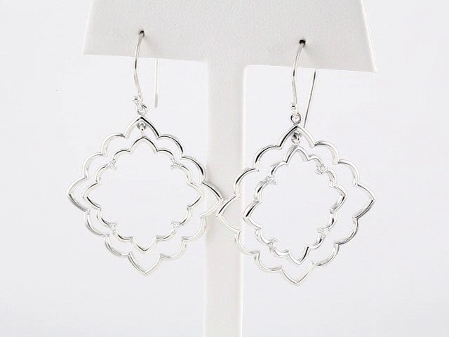 Sterling Silver 1/8 CTW Natural Diamond Earrings – image 3