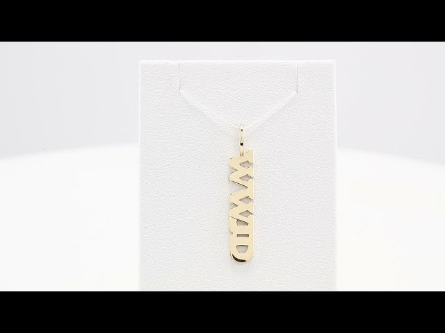 14K Rose Gold WWJD Charm/Pendant – image 3