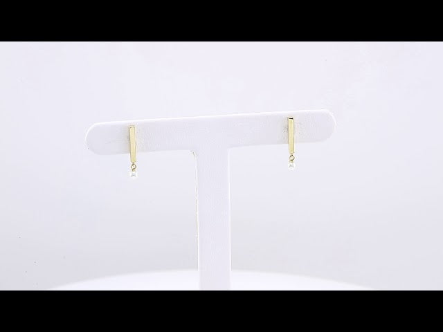 Bar Pearl Earrings