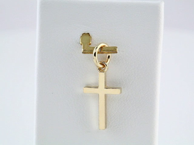 14K Yellow Gold Posh Mommy® Cross Charm/Pendant – image 3