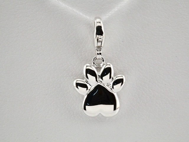 Sterling Silver Paw Print Charm/Pendant – image 3