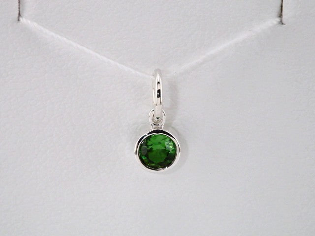Sterling Silver Posh Mommy® Imitation Peridot Charm/Pendant – image 3