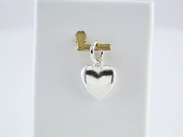 Sterling Silver Posh Mommy® Puffed Heart Charm/Pendant – image 3