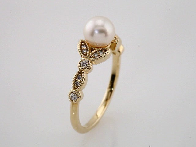 Pearl Leaf Ring