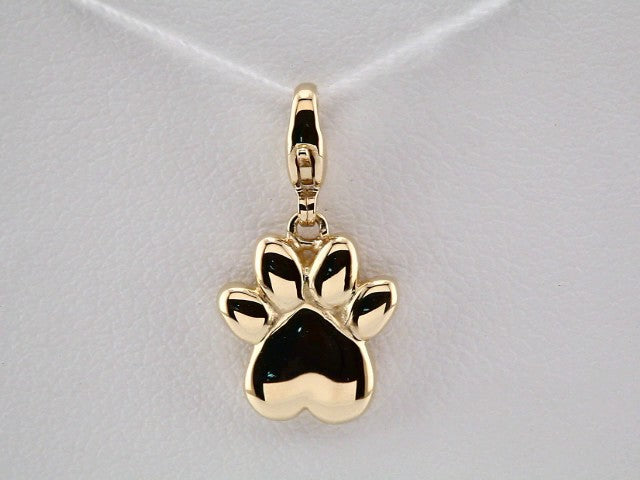 14K Yellow Gold Paw Print Charm/Pendant – image 3