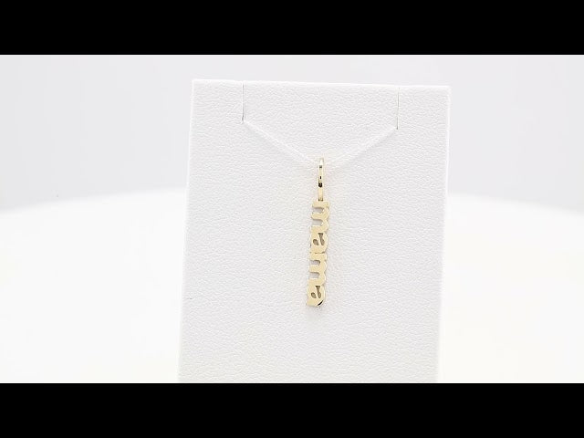 14K Yellow Gold Mama Charm/Pendant – image 3