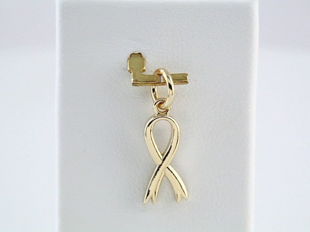 14K Yellow Gold Posh Mommy® Breast Cancer Awareness Charm/Pendant – image 4