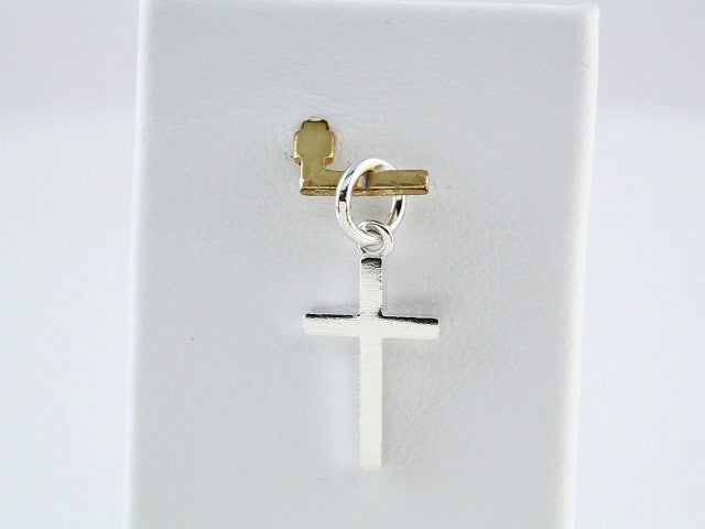 Sterling Silver Posh Mommy® Cross Charm/Pendant – image 3