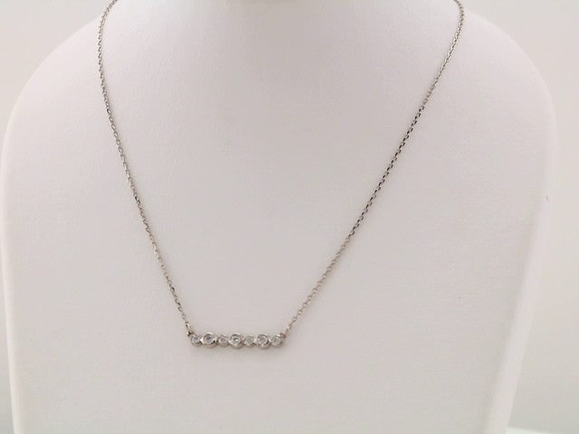 Bezel-Set Bar Necklace or Center