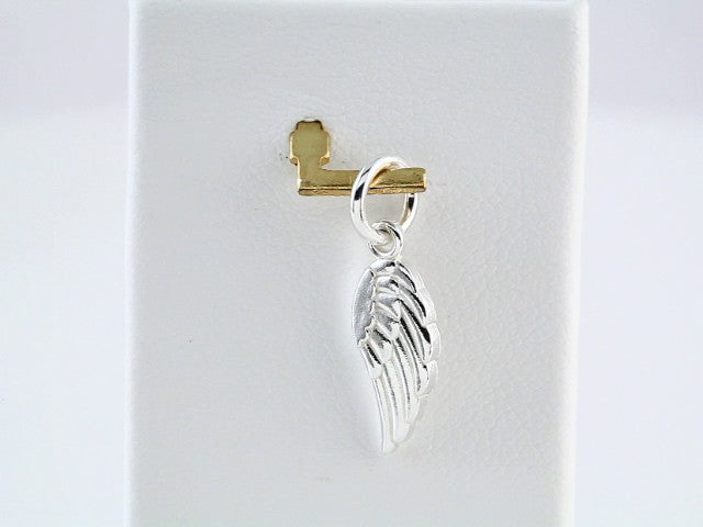 14K White Gold Posh Mommy® Angel Wing Charm/Pendant – image 4