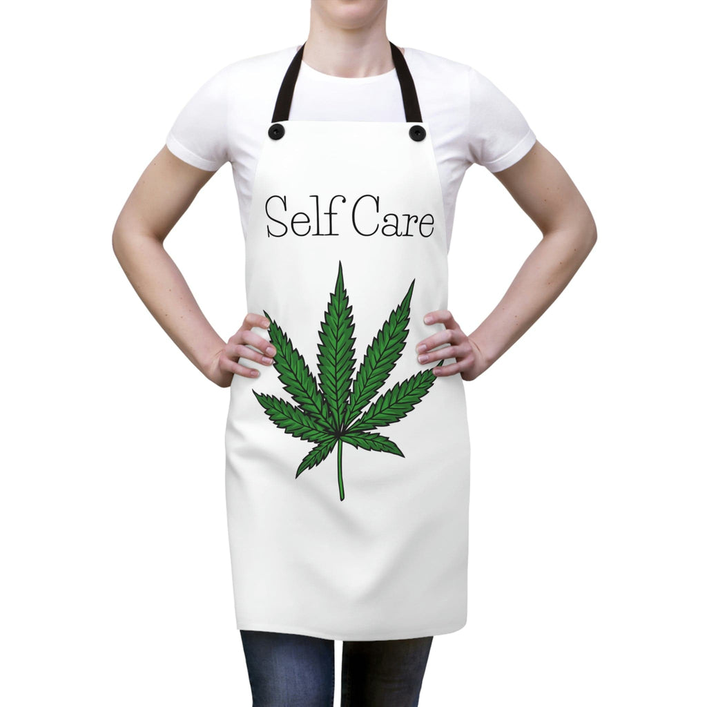 Self Care Pot Leaf Chef's Kitchen Apron