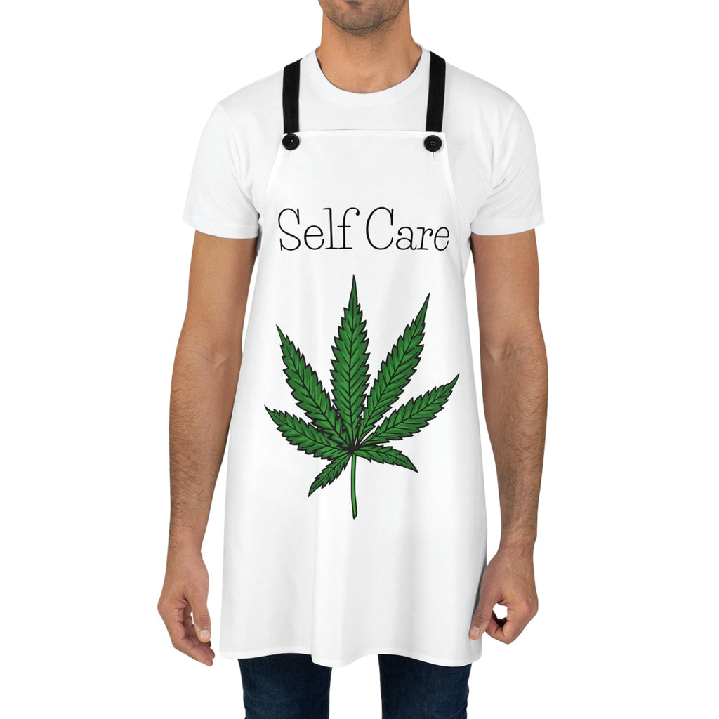 Self Care Pot Leaf Chef's Kitchen Apron