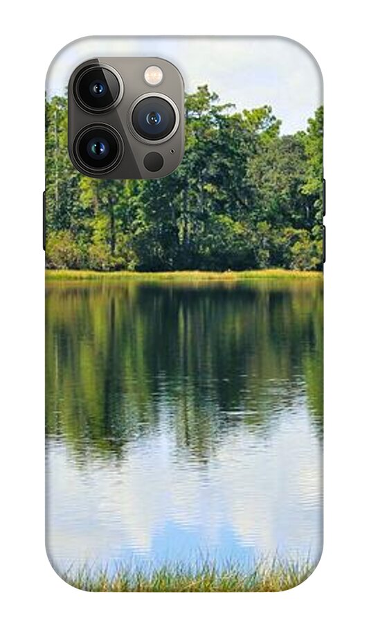 Serene Horse Shoe South Lake in Chuluota Florida - Phone Case