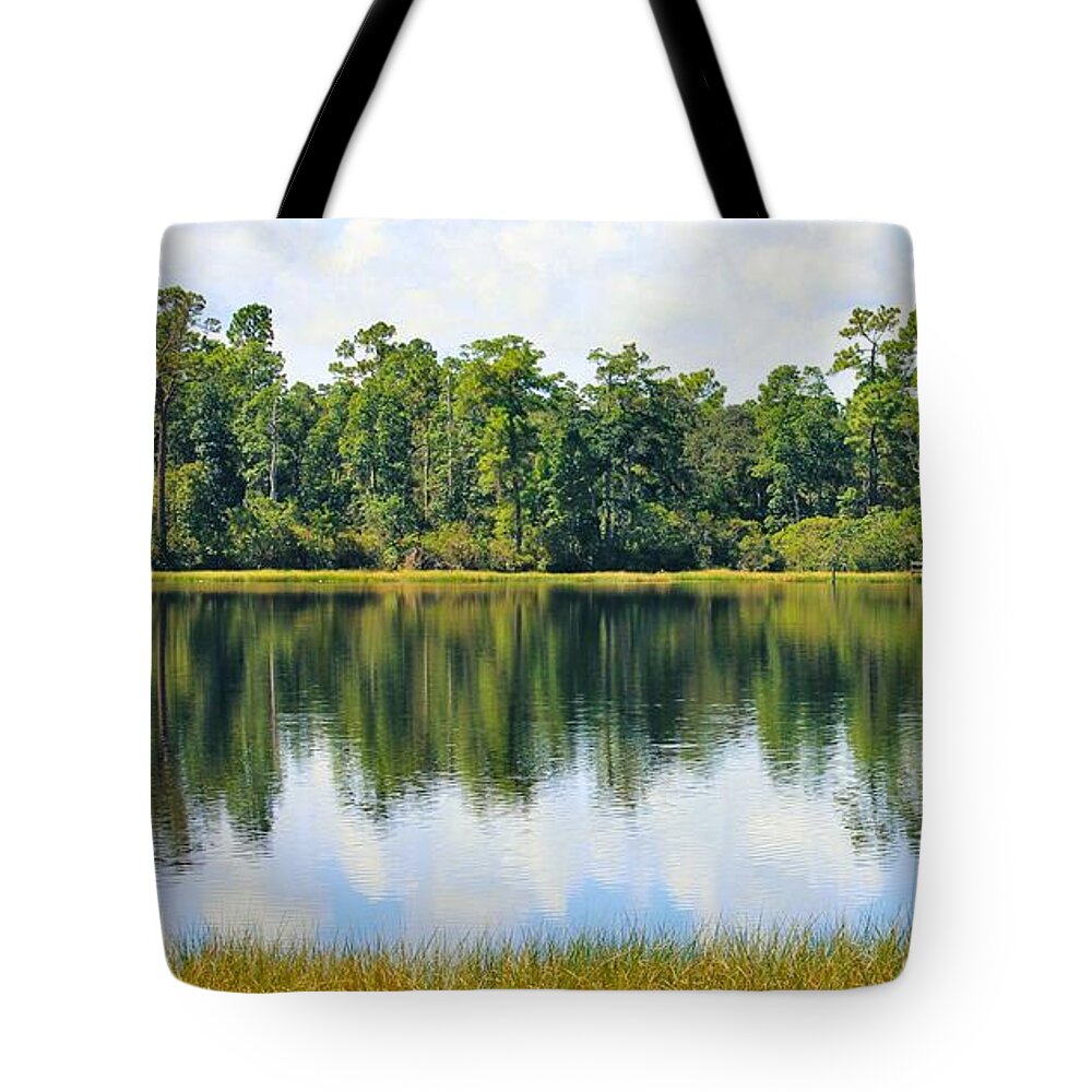 Serene Horse Shoe South Lake in Chuluota Florida - Tote Bag