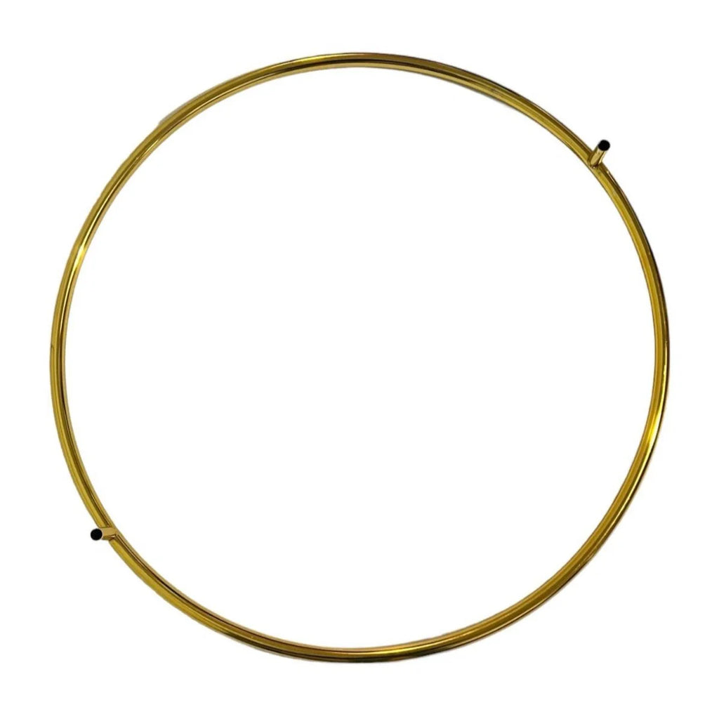 Shiny Gold Round Wedding Arch Metal Stand for Welcome Sign