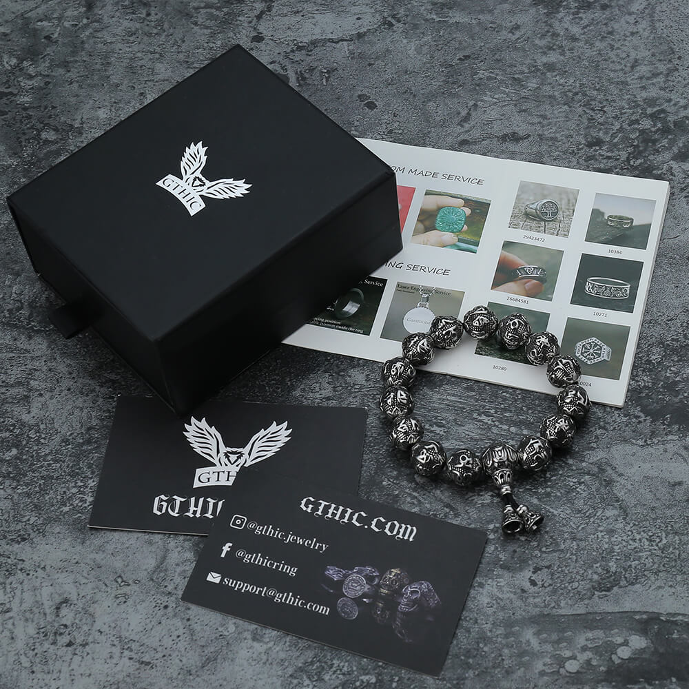 Six-character Mantra Stainless Steel Bracelet