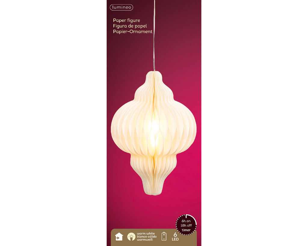 Elegant Paper Lantern Light - Indoor Use