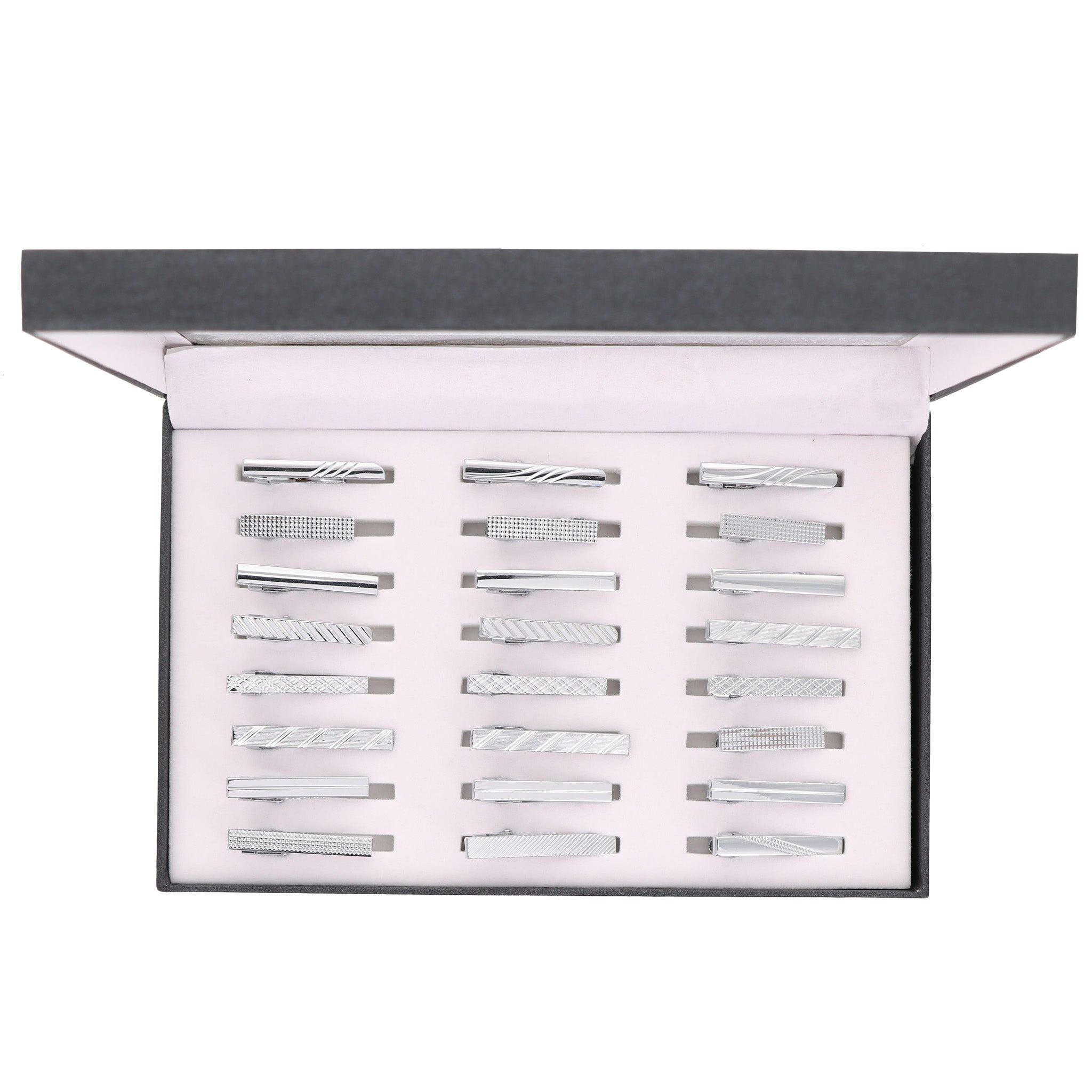 Vittorio Vico Tie Bars in Presentation Box: 24 Pack