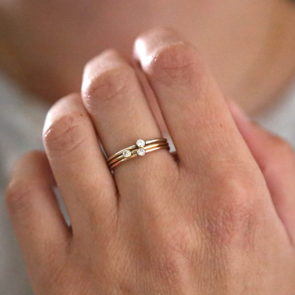 CLEAR CUBIC ZIRCONIA DIAMOND RING