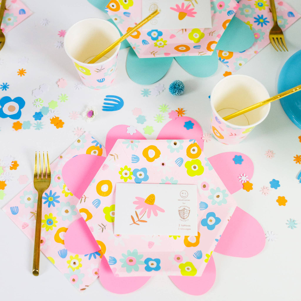 Floral Paper Plates