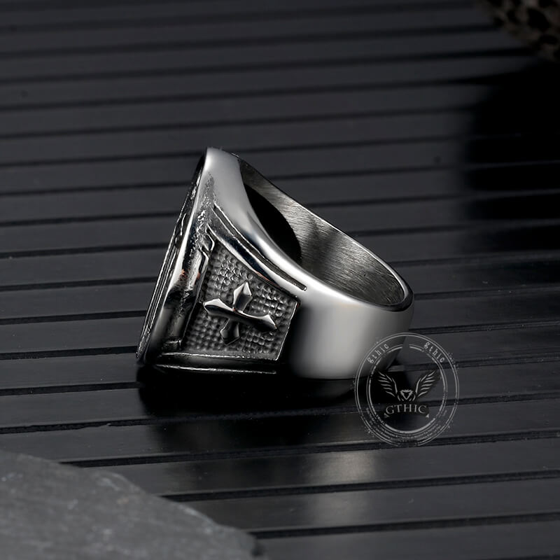St. Benedict's Medal Exorcism Stainless Steel Ring