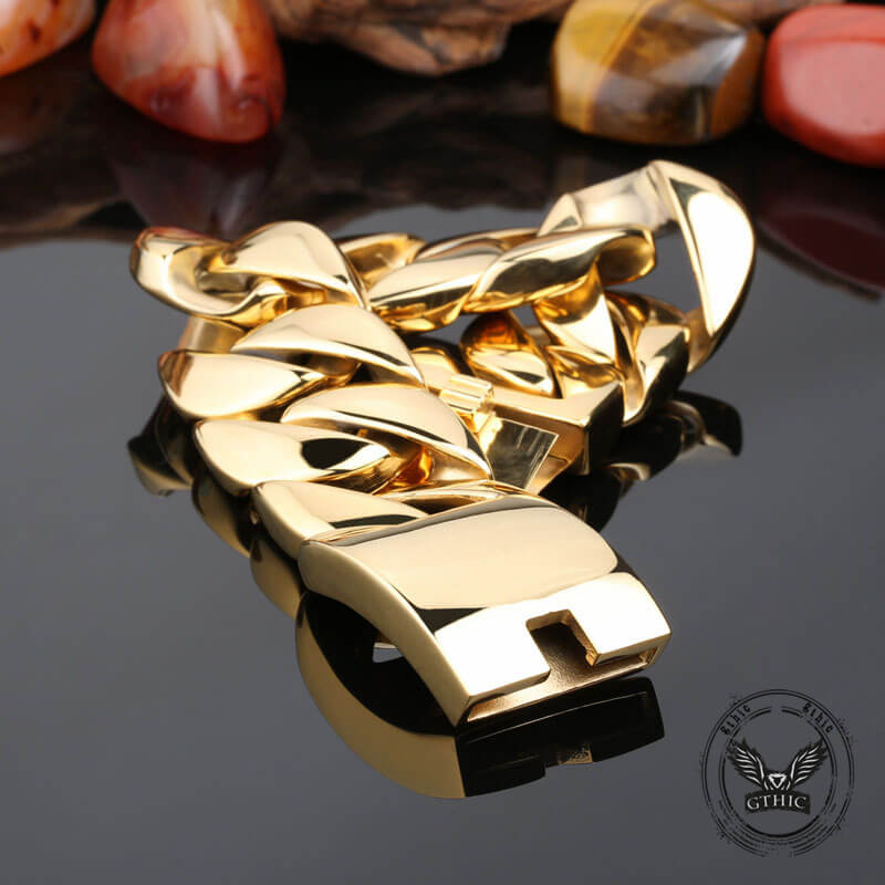 Stylish Heavy Chunky Link Chain Stainless Steel Bracelet
