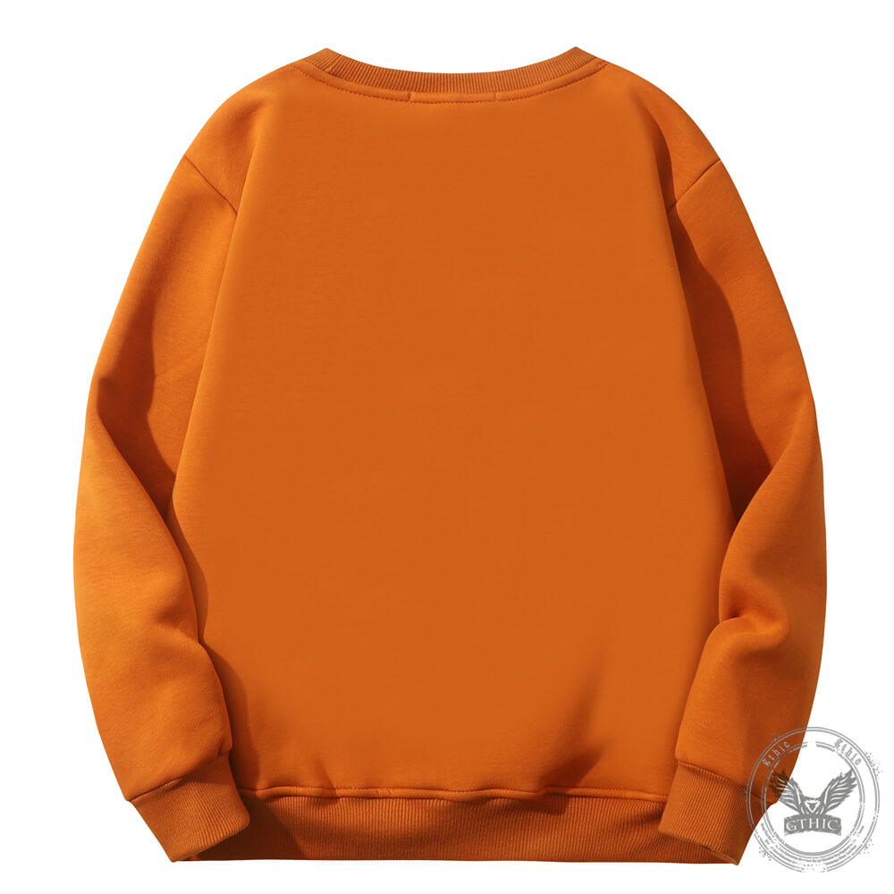 Multicolor Black Death Rat Fleece Sherpa Crew Collar Sweatshirt