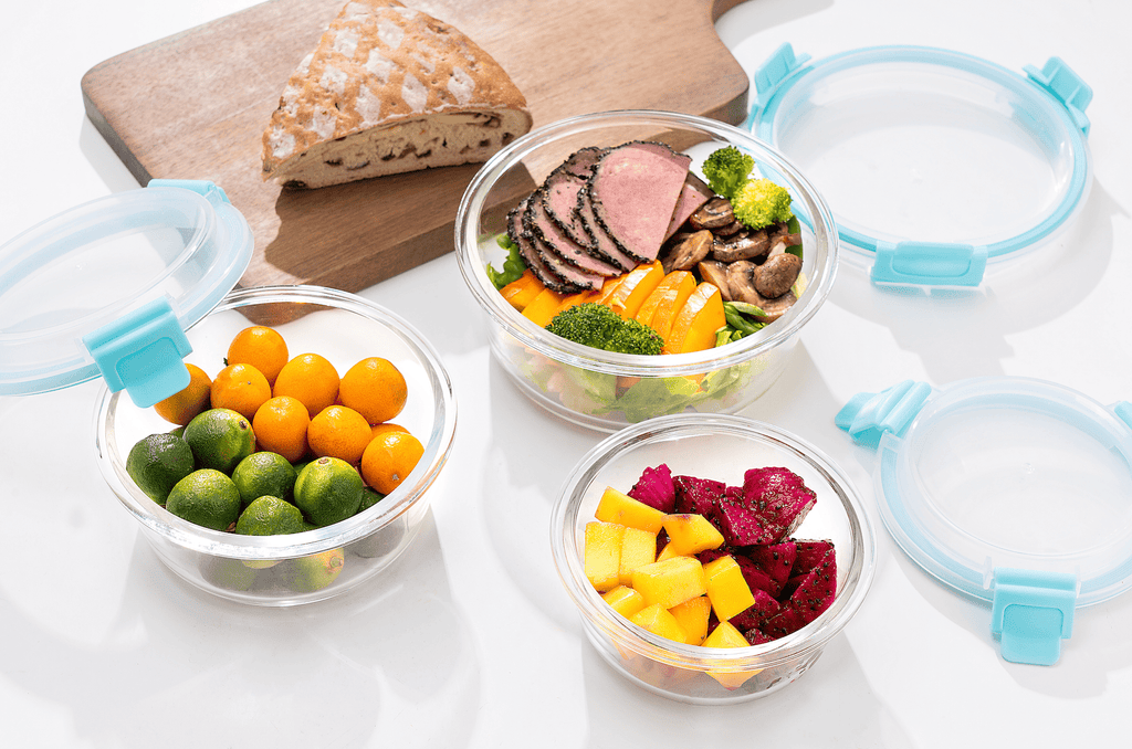 High Top Lid Round Containers
