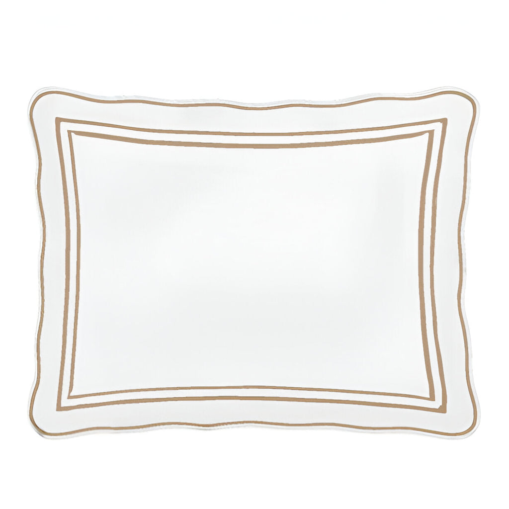 400TC Wavy Embroidery & Border Cotton Sateen Solid Duvet Cover Set