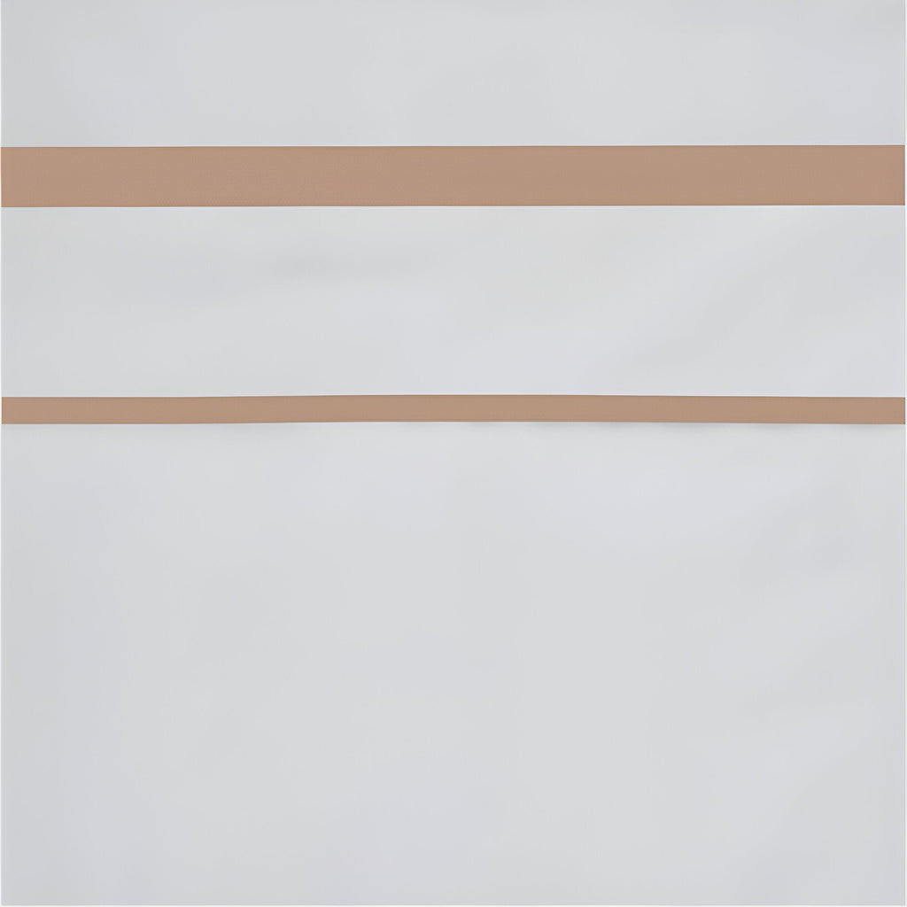 400TC Embroidery & Border Cotton Sateen Solid Duvet Cover Set