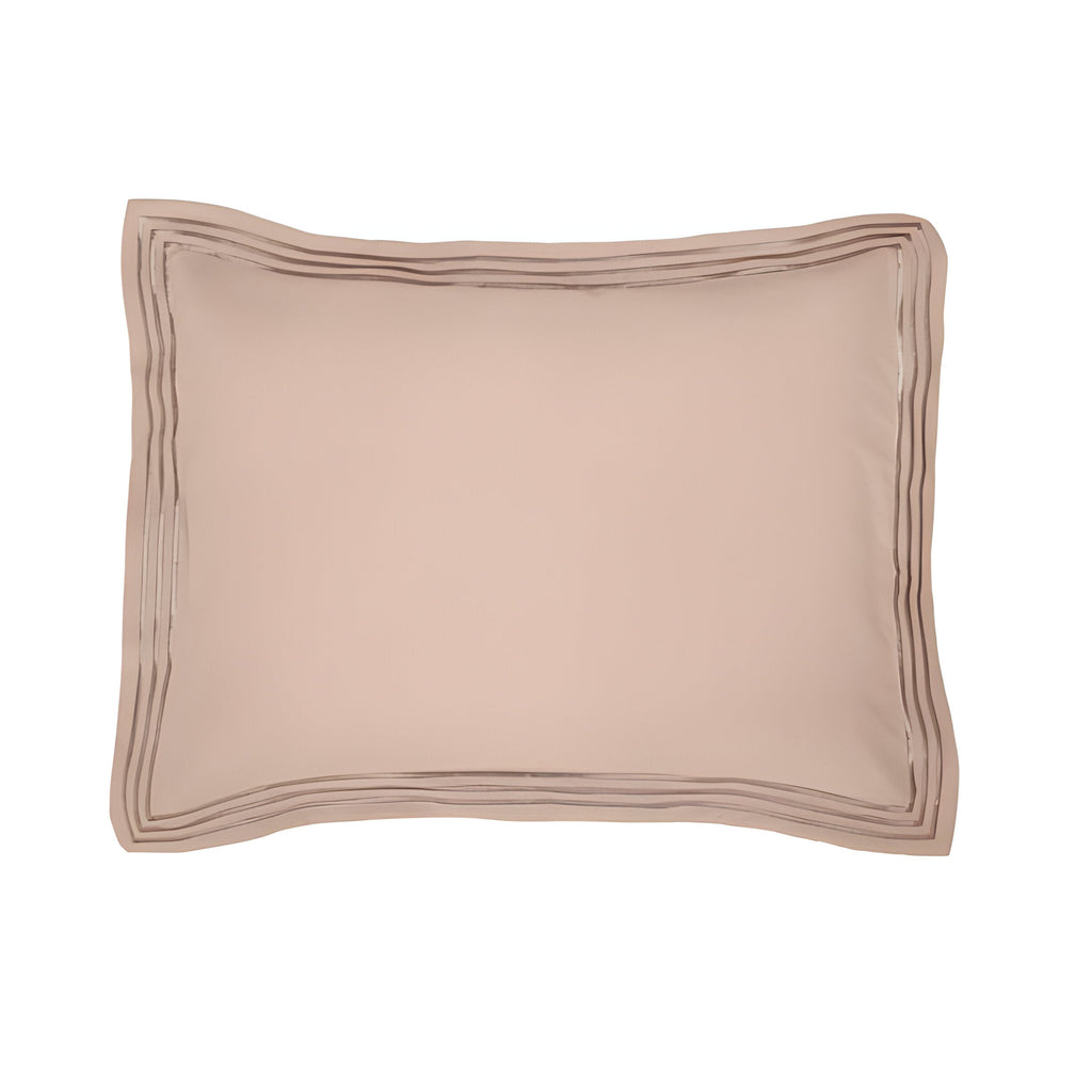 400TC Cotton Luxurious Triple Embroidery Sateen Solid Duvet Cover Set