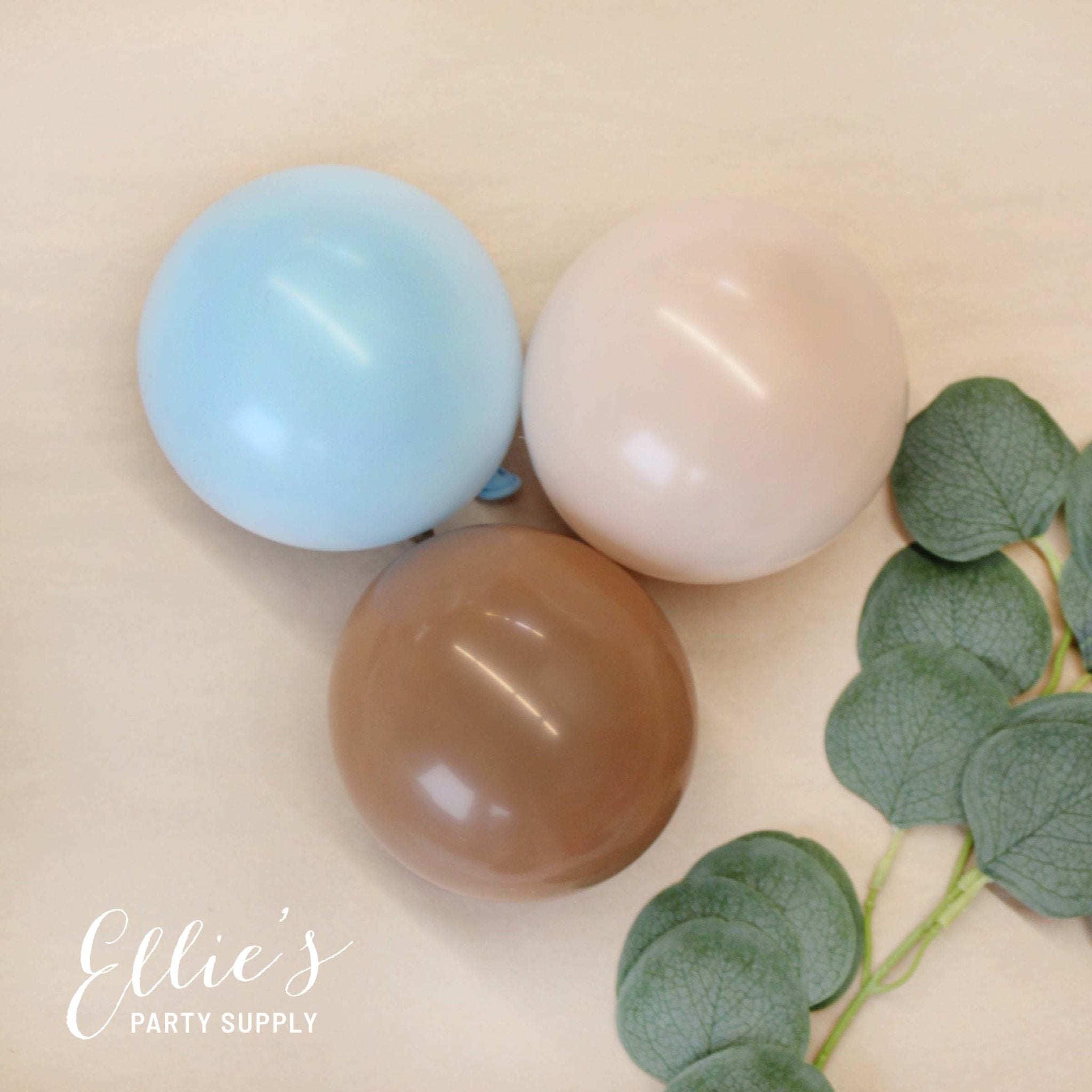 Teddy Bear Blue & Brown Balloon Garland Kit