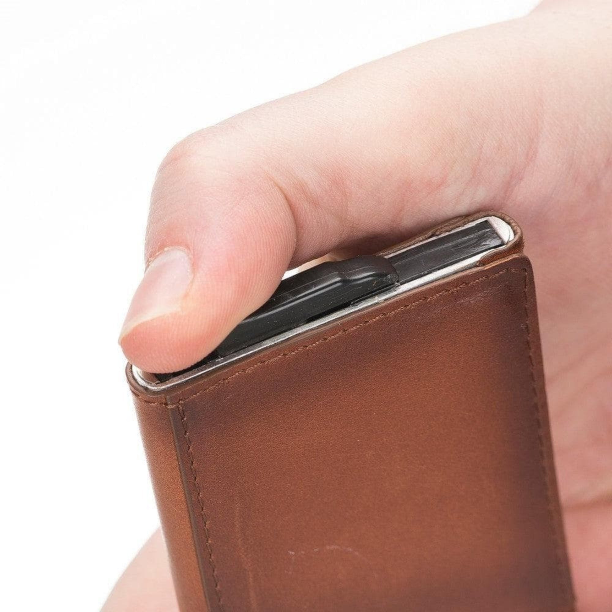 Telluride Leather Popup Cardholder for Men and Women