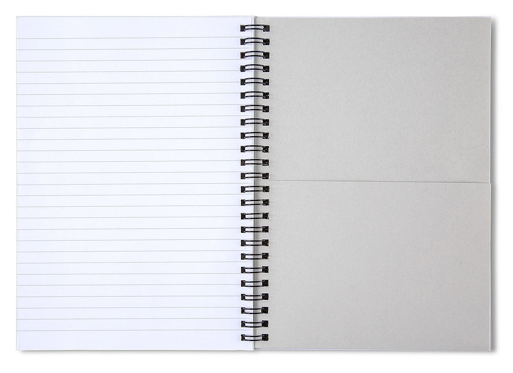 Vibrant Symmetrical Blossoms - Spiral Notebook