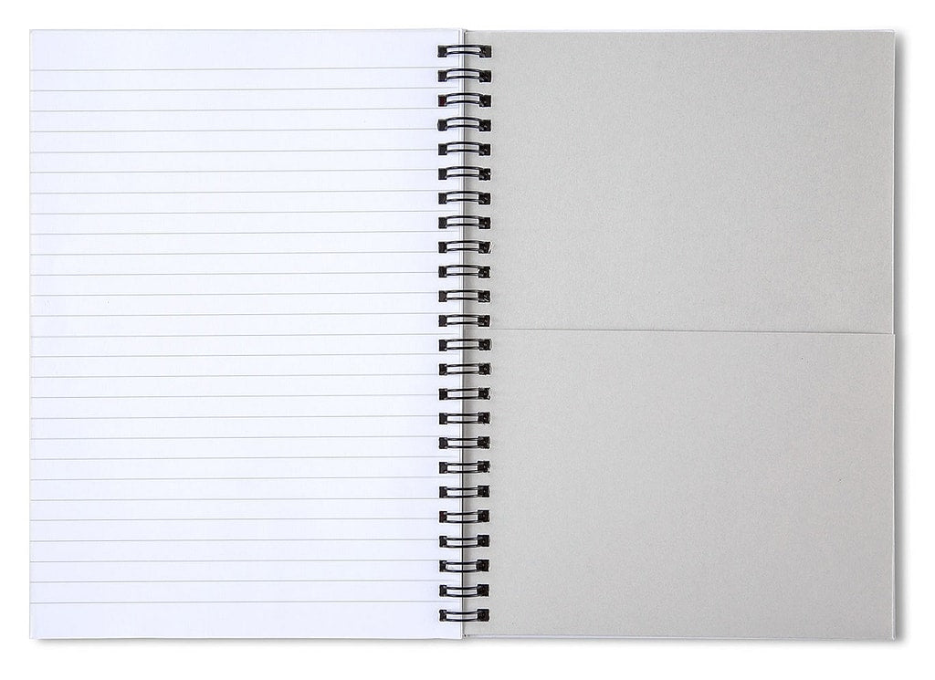 Blue Festive Snowman Pattern - Spiral Notebook