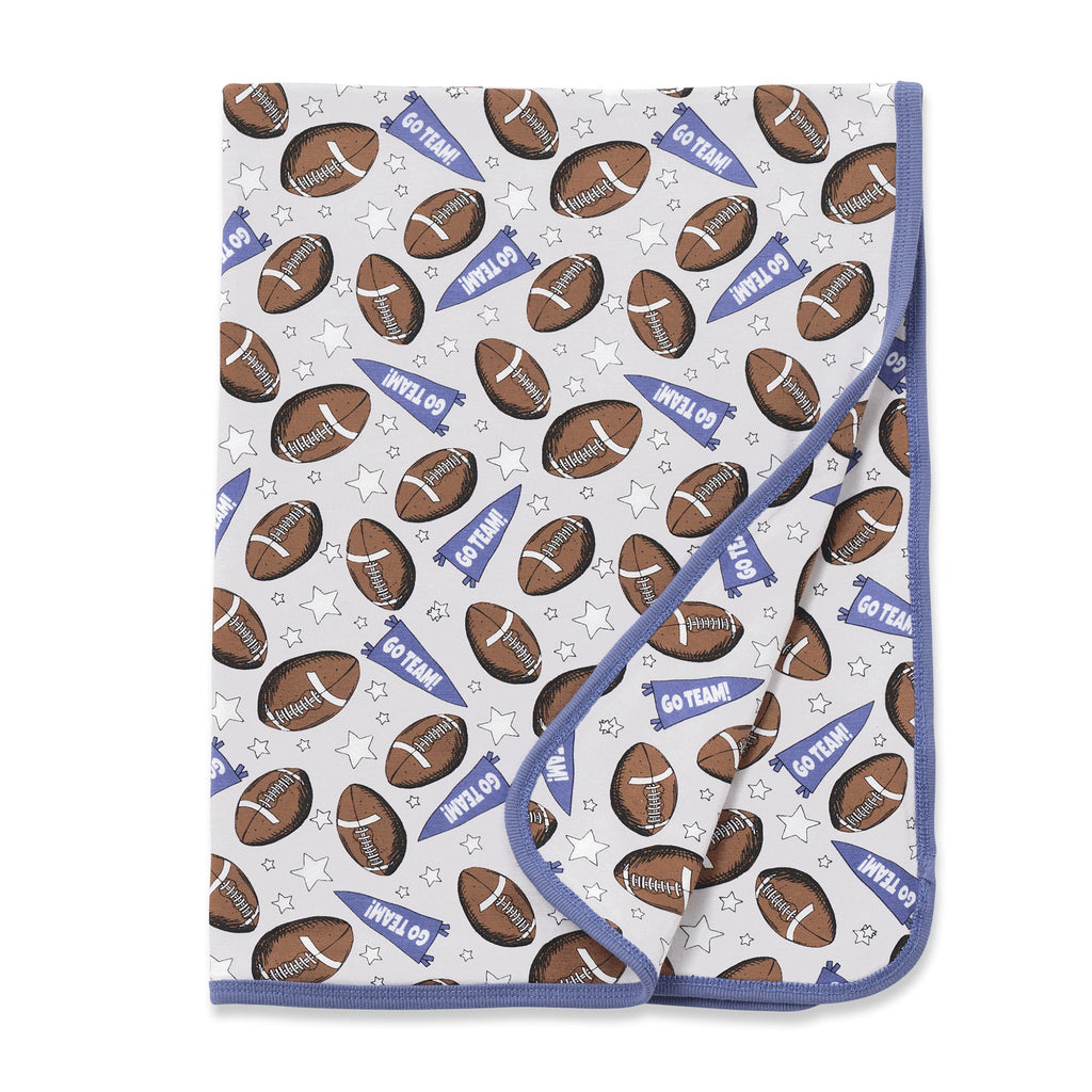 Baby Boy's American Football Bamboo Stroller Blanket