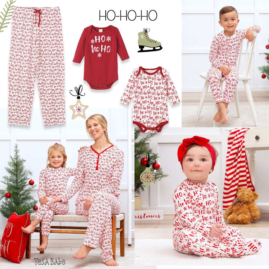 Christmas Bamboo Adult Pajama Pants Ho-Ho-Ho
