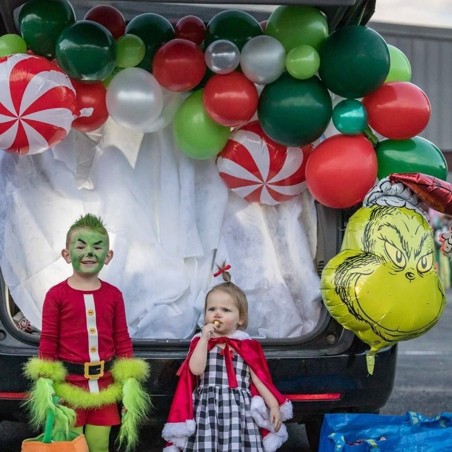 Grinch Christmas Balloon Garland Kit – Red & Green