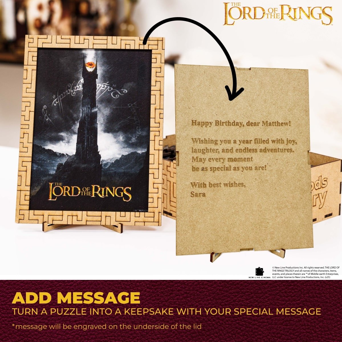 The Lord of the Rings™ Wooden Puzzle - The Dark Tower of Barad-Dûr