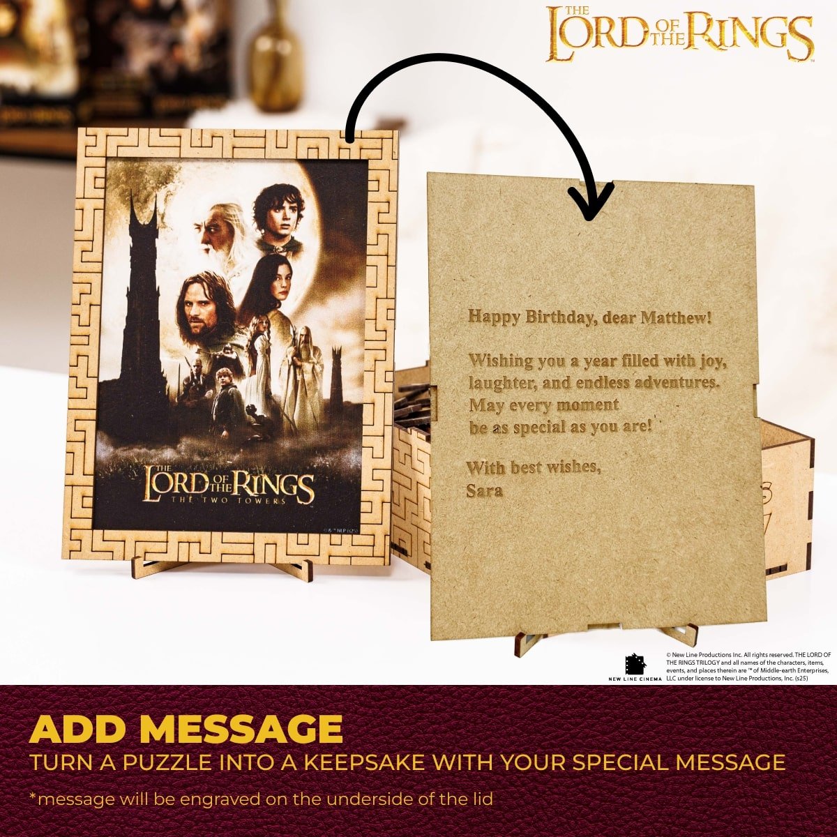 The Lord of the Rings™ Wooden Puzzle - The Two Towers