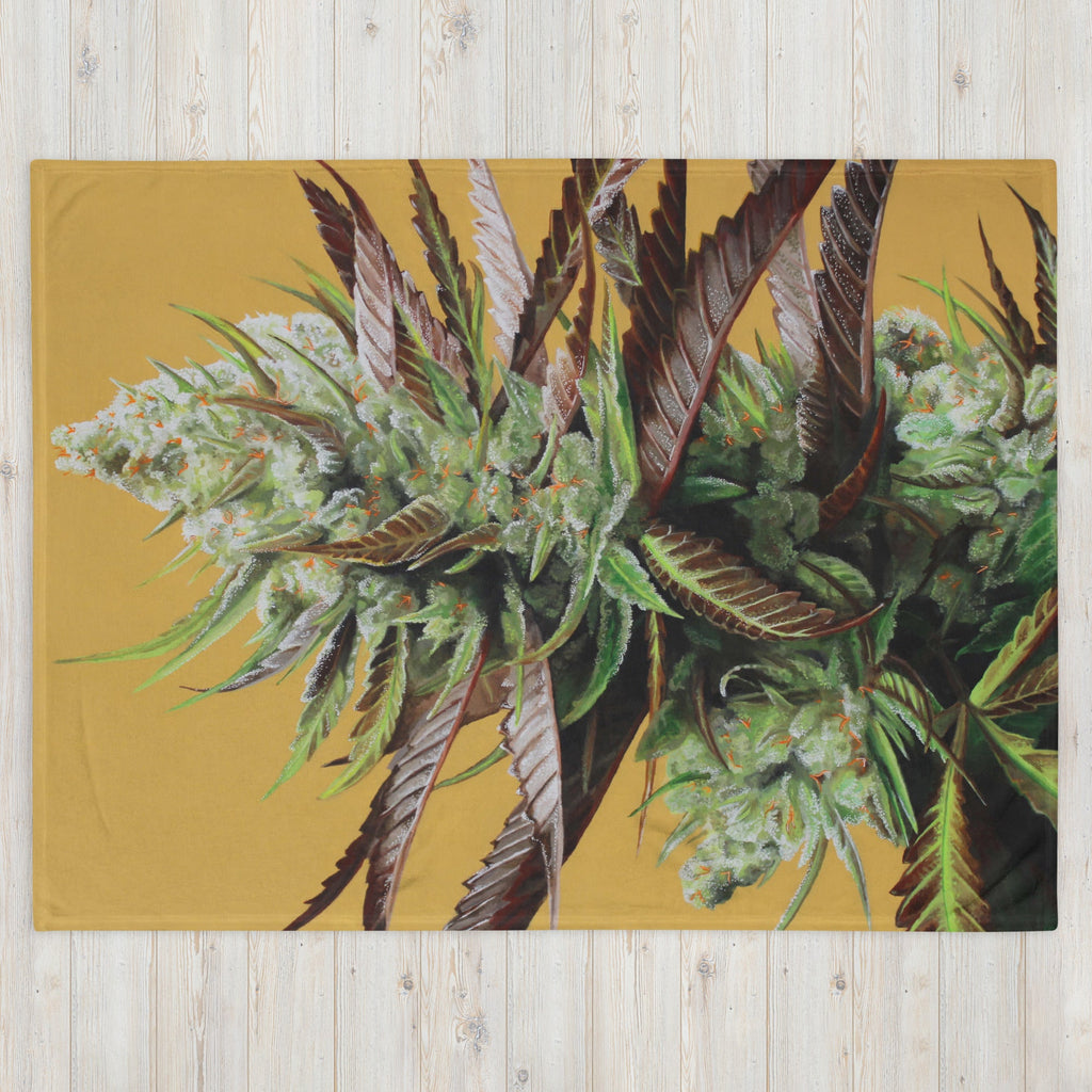 Super Lemon Haze Throw Blanket