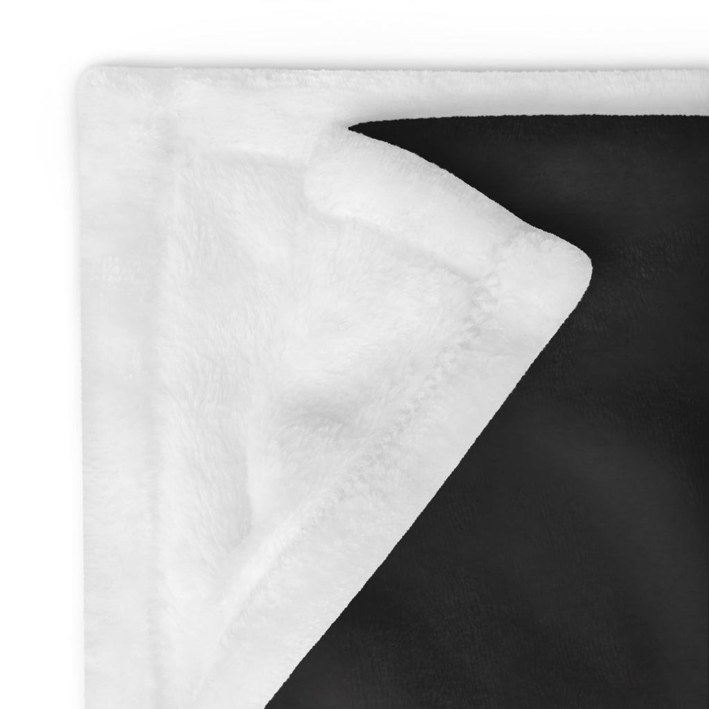 Black Afghan Throw Blanket