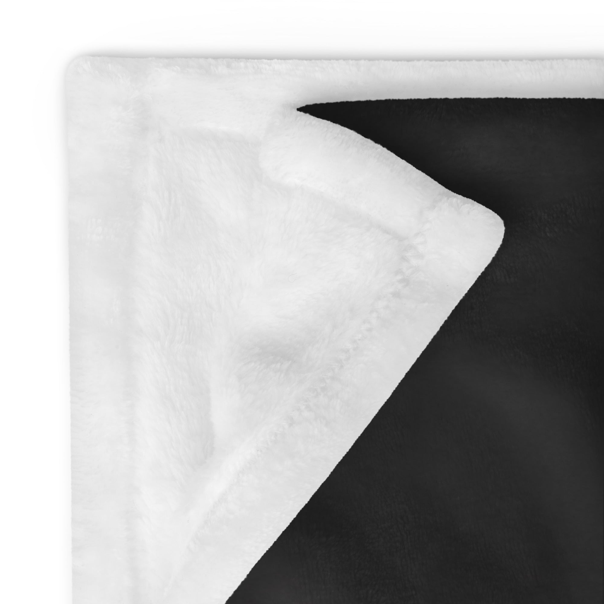 Black Afghan Throw Blanket