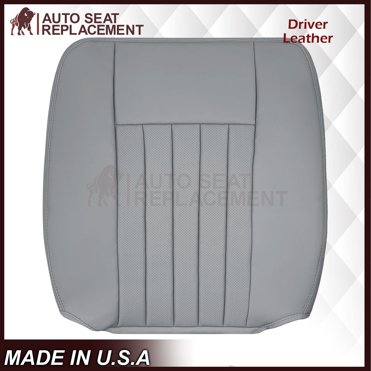 2003 2004 Lincoln Navigator Replacement Seat Covers in Gray: Choose Genuine Leather or Vinyl