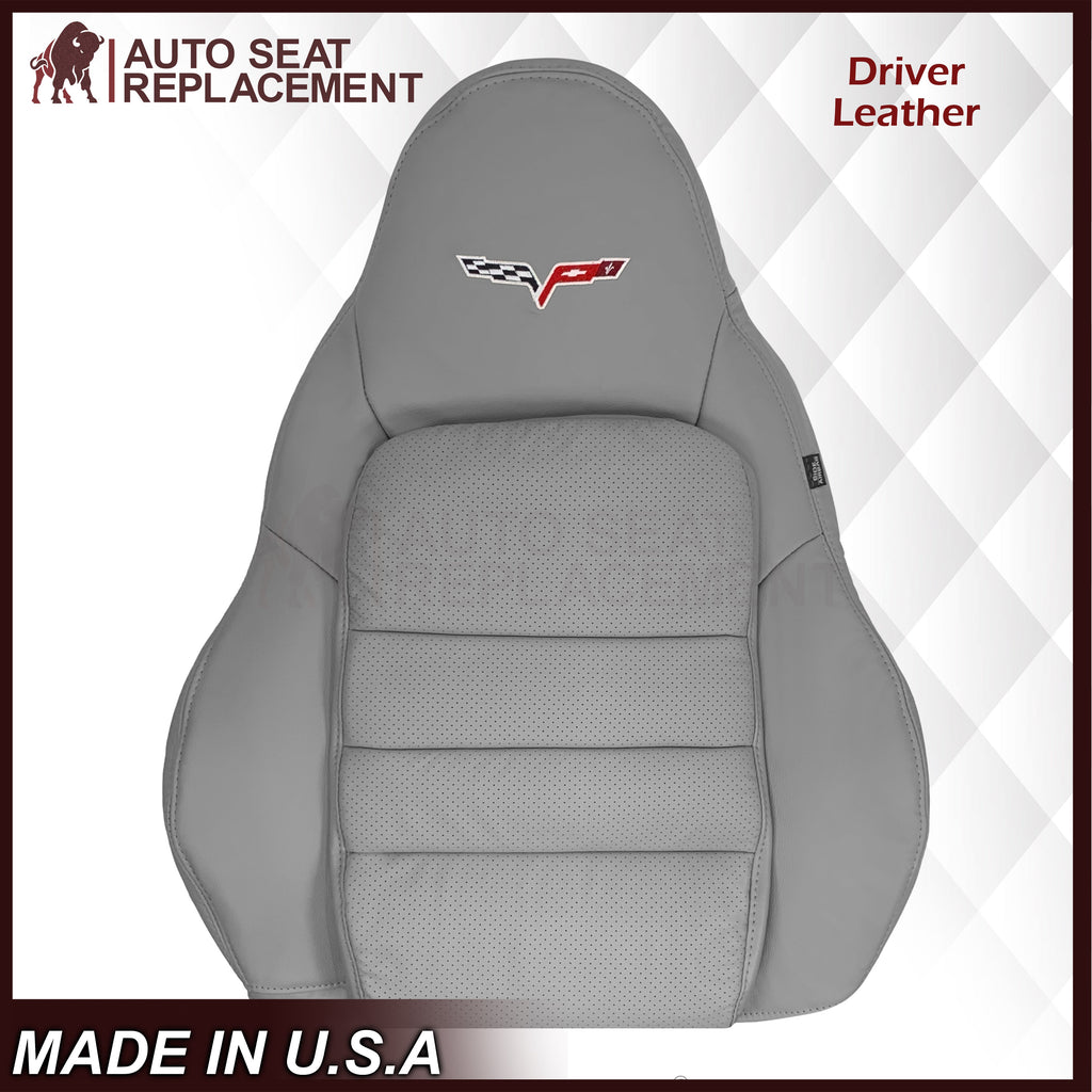 2005-2013 Chevy Corvette Replacement Seat Covers: C6 Gray Perforated